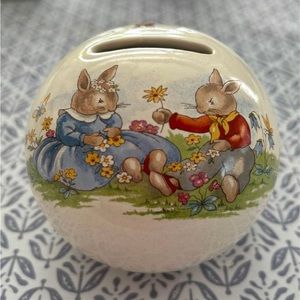 Royal Doulton Bunnykin
China Money Ball. Picking flowers.